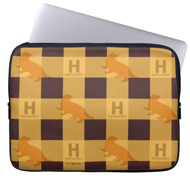 Capa Para Notebook Padrão de verificação da Xadrez HUFFLEPUFF™ (Frente)