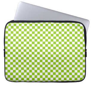 Capa Para Notebook Padrão de verificação de miniatura em Verde limão