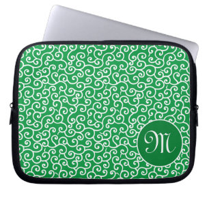 Capa Para Notebook Padrão de videira em espiral arabesco Karakusa ver