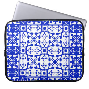 Capa Para Notebook Padrão de vintagem monocromático. Abstrato ornam