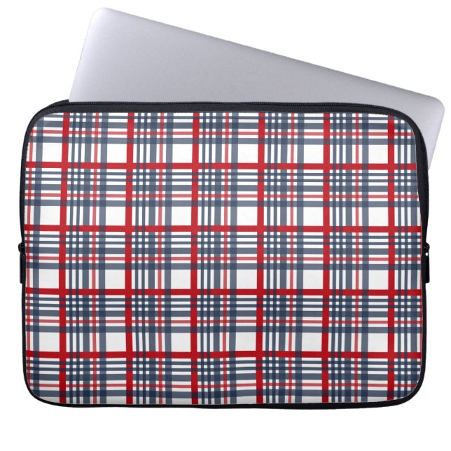 Capa Para Notebook padrão de xadrez (Frente)