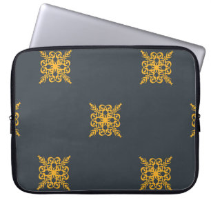 Capa Para Notebook Padrão decorativo sem costura com elegância o