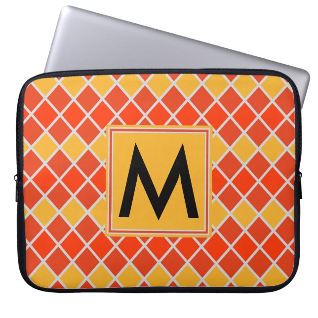 Capa Para Notebook Padrão Diamond #80 Monogrammed (Frente)