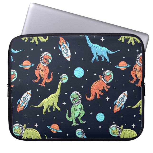 Capa Para Notebook Padrão do Astronauta do Dinossauro para Crianças (Frente)