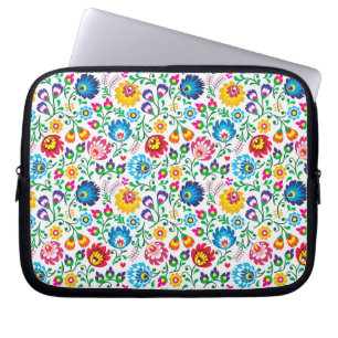 Capa Para Notebook Padrão do Folk Art Flower 2