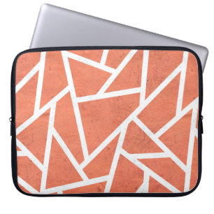 Capa Para Notebook Padrão do mosaico laranja mandarino