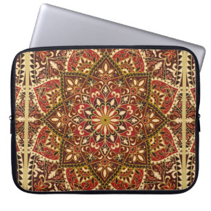 Capa Para Notebook padrão do ornamentado vintage com elementos flora