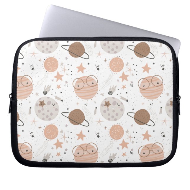 Capa Para Notebook Padrão do Planeta de Portas Bonitas (Frente)