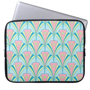 Capa Para Notebook Padrão do ventilador azul rosa verde