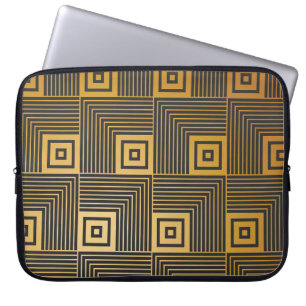 Capa Para Notebook Padrão do Wallpaper Art Deco Vintage