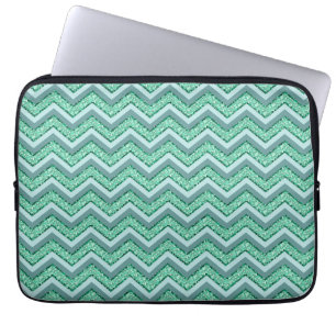 Capa Para Notebook Padrão Emerald Chevron Facultado
