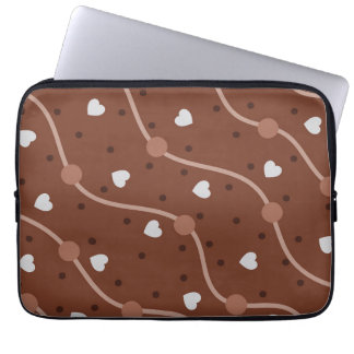 Capa Para Notebook Padrão Escuro do Coração Espetado