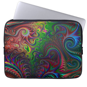 Capa Para Notebook Padrão Espiral Colorido abstrato