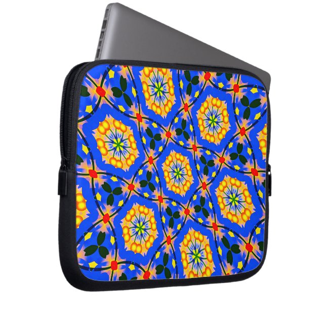 Capa Para Notebook Padrão estético floral (Frente Esquerda)