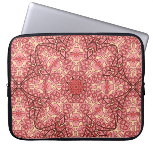 Capa Para Notebook padrão étnico uniforme de abstrato flor mandala