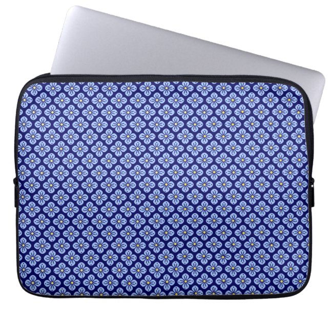 Capa Para Notebook Padrão floral (Frente)