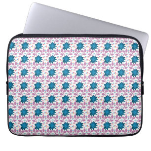 Capa Para Notebook Padrão Floral Boho Colorido Flor Retro