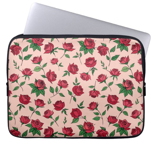 Capa Para Notebook Padrão Floral Colorido (Frente)