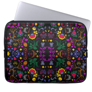 Capa Para Notebook Padrão floral colorido fofo