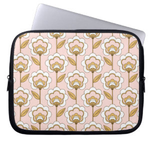 Capa Para Notebook Padrão Floral Cor-de-Rosa do Jardim Retroativo