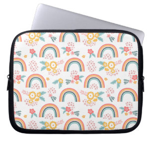 Capa Para Notebook Padrão floral cotovelo colorido