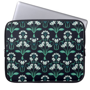 Capa Para Notebook padrão floral de abstrato art nouveau sem costura