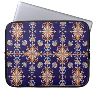 Capa Para Notebook Padrão floral de colheita sem costura
