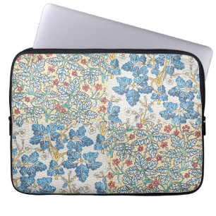 Capa Para Notebook Padrão Floral de Gerânio Selvagem Art Nouveau Anti