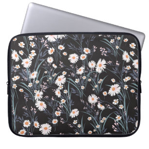 Capa Para Notebook Padrão floral de primavera sem costura com margar