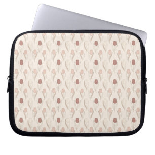 Capa Para Notebook Padrão Floral de Tulipa Moderna