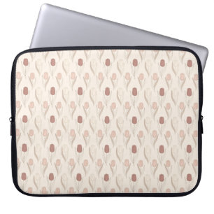 Capa Para Notebook Padrão Floral de Tulipa Moderna