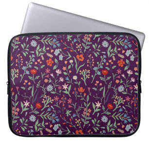 Capa Para Notebook Padrão floral decorativo sem costura.