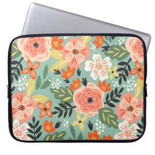 Capa Para Notebook Padrão Floral do Jardim