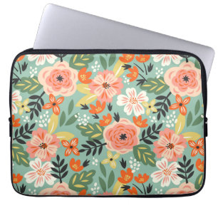 Capa Para Notebook Padrão Floral do Jardim