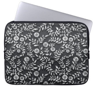 Capa Para Notebook Padrão Floral Elegante de Lousa