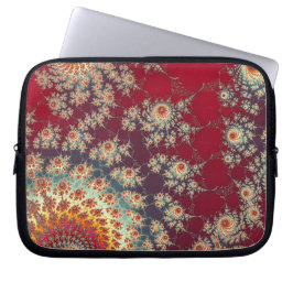 Capa Para Notebook Padrão Floral Espiral