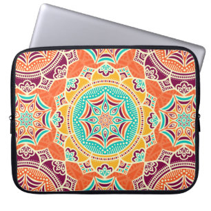 Capa Para Notebook Padrão floral étnico sem costura