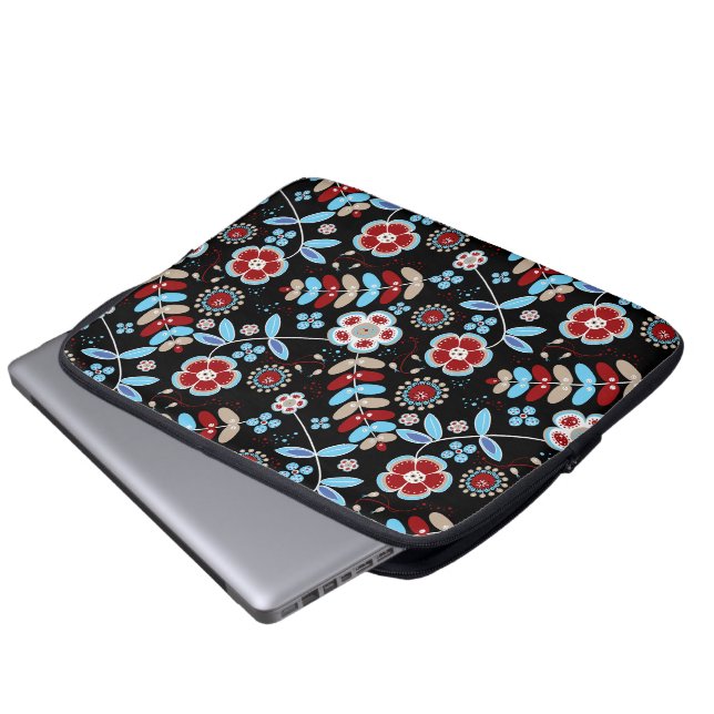 Capa Para Notebook Padrão Floral Povo Ousado (Frente Inferior)