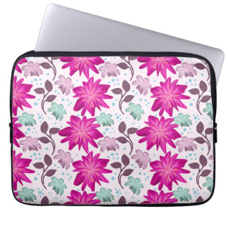 Capa Para Notebook Padrão floral rosa