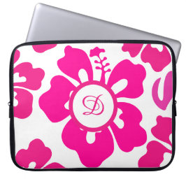 Capa Para Notebook Padrão Floral Rosa tropical Hawaii Hibiscus