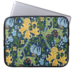 Capa Para Notebook Padrão floral sem costura com flores grandes, líri