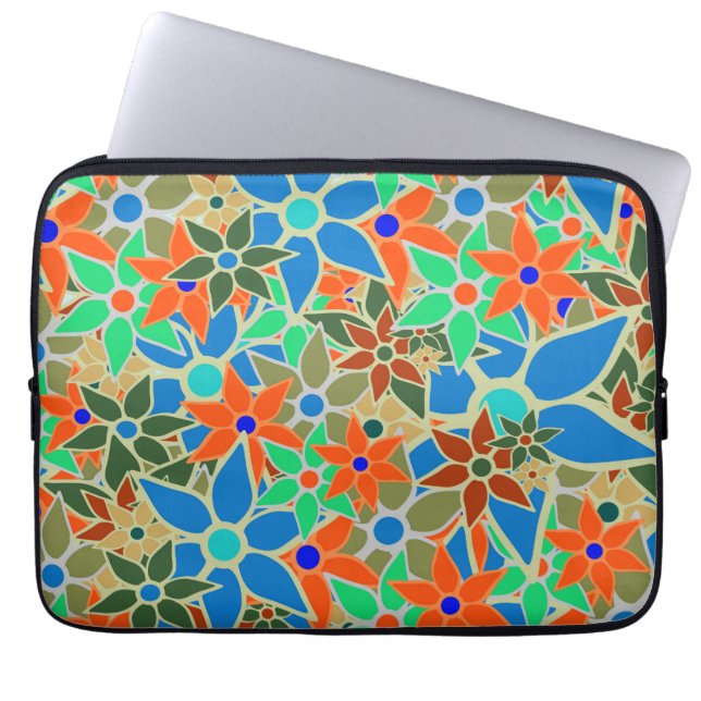 Capa Para Notebook Padrão Floral Trendy #3 (Frente)