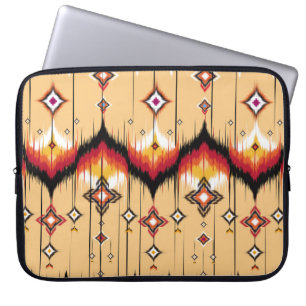 Capa Para Notebook padrão geométrico abstrato, Ikat