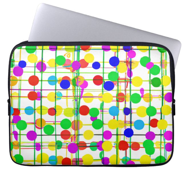 Capa Para Notebook Padrão Geométrico Aleatório (Frente)