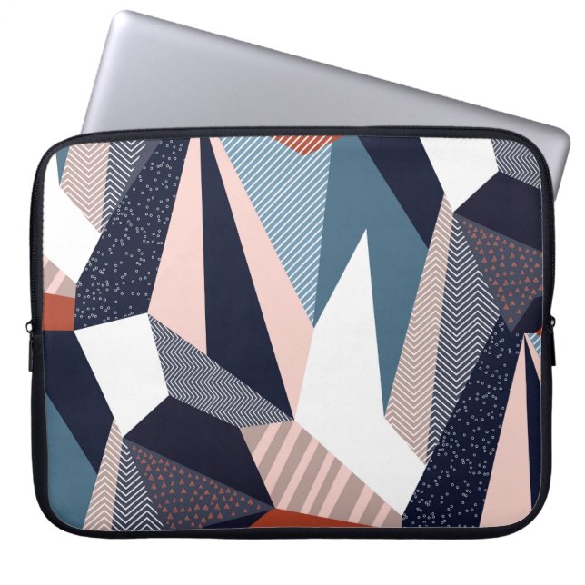 Capa Para Notebook Padrão geométrico criativo com diferentes formas a (Frente)