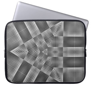 Capa Para Notebook Padrão Geométrico da cinza