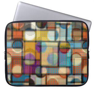 Capa Para Notebook Padrão geométrico de abstrato em artes de pixel 