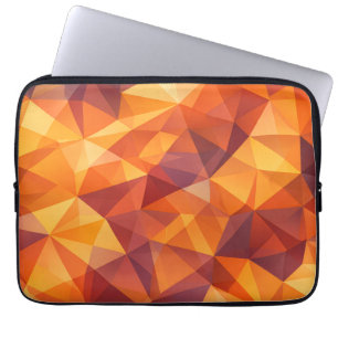 Capa Para Notebook Padrão Geométrico de Outono Quente Abstrato
