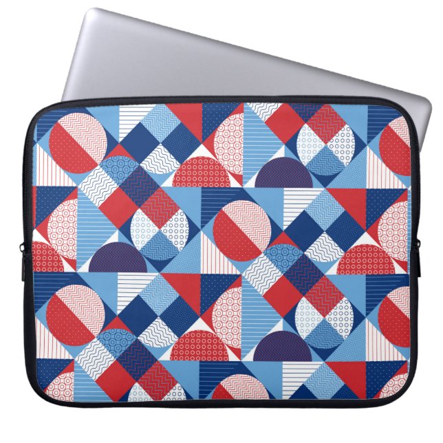 Capa Para Notebook Padrão geométrico de Verão (Frente)