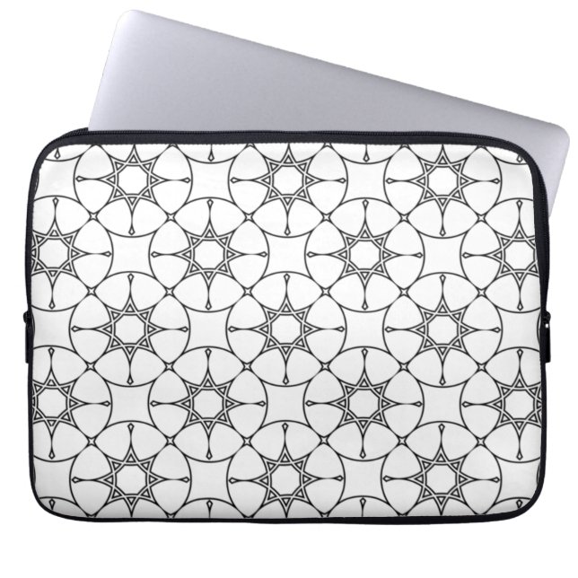 Capa Para Notebook Padrão Geométrico Islâmico - Design árabe (Frente)